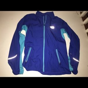 The North Face - Cobalt blue zipper running jacket